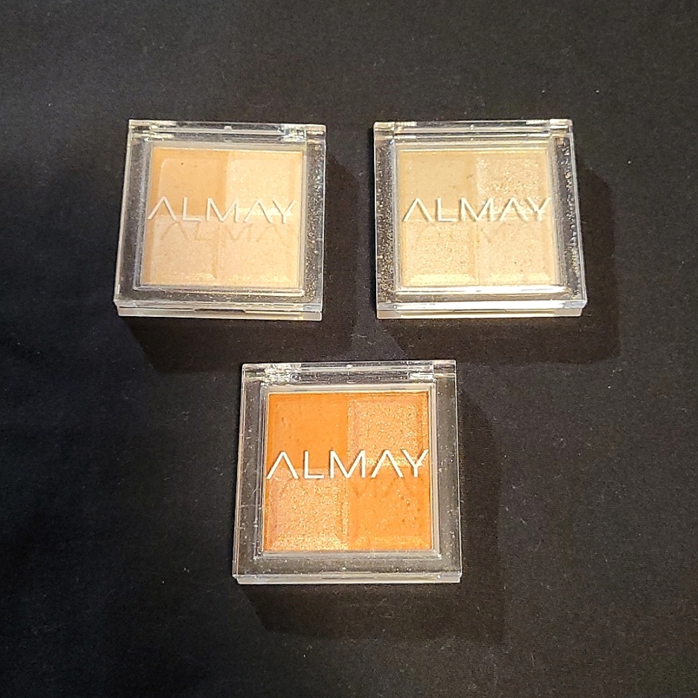 🍀 3 ALMAY Quad Eyeshadow Palettes